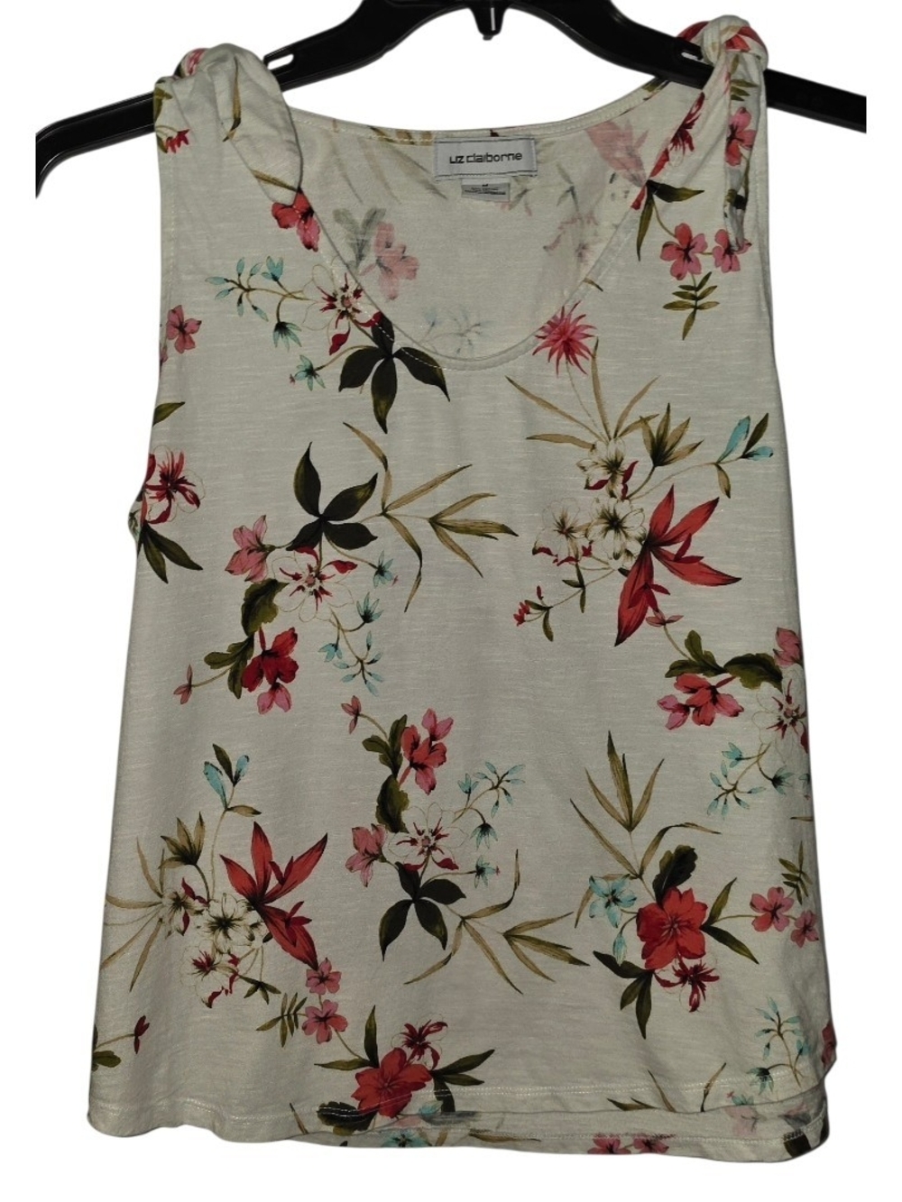 Liz Claiborne Floral Tank Top Size Medium